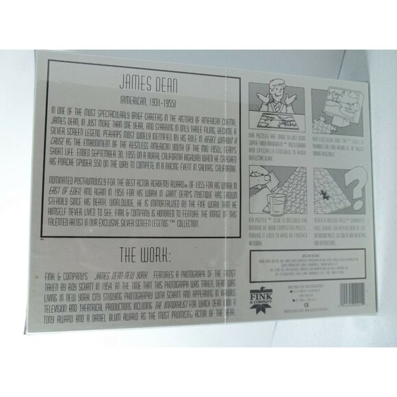 James Dean Silver Screen Legends Jigsaw Puzzle 1000 Pieces 1995 Fink & Co. - Picture 2 of 2